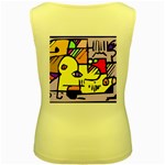 Fighting The Fog Women s Tank Top (Yellow) from ArtsNow.com Back