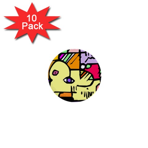 Fighting The Fog 1  Mini Button (10 pack) from ArtsNow.com Front