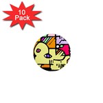 Fighting The Fog 1  Mini Button Magnet (10 pack)