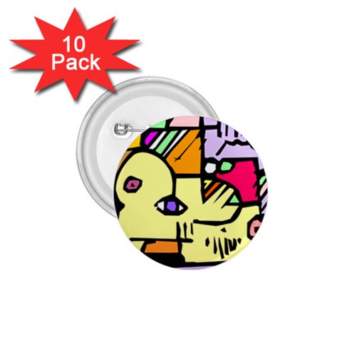 Fighting The Fog 1.75  Button (10 pack) from ArtsNow.com Front