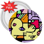 Fighting The Fog 3  Button (10 pack)