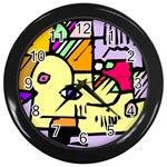 Fighting The Fog Wall Clock (Black)