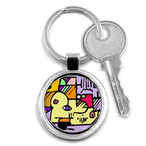 Fighting The Fog Key Chain (Round) from ArtsNow.com Front