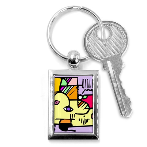 Fighting The Fog Key Chain (Rectangle) from ArtsNow.com Front