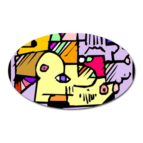 Fighting The Fog Magnet (Oval) from ArtsNow.com Front