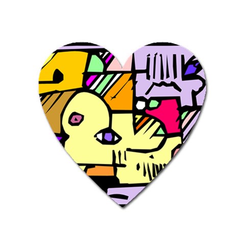 Fighting The Fog Magnet (Heart) from ArtsNow.com Front