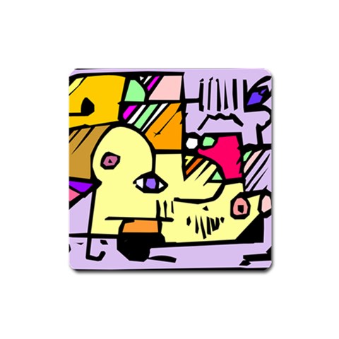Fighting The Fog Magnet (Square) from ArtsNow.com Front