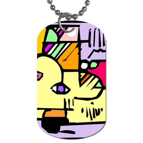 Fighting The Fog Dog Tag (One Sided) from ArtsNow.com Front