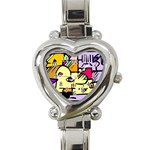 Fighting The Fog Heart Italian Charm Watch 