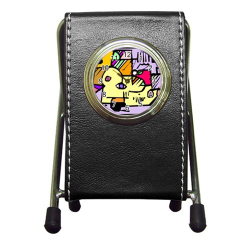 Fighting The Fog Stationery Holder Clock from ArtsNow.com Front