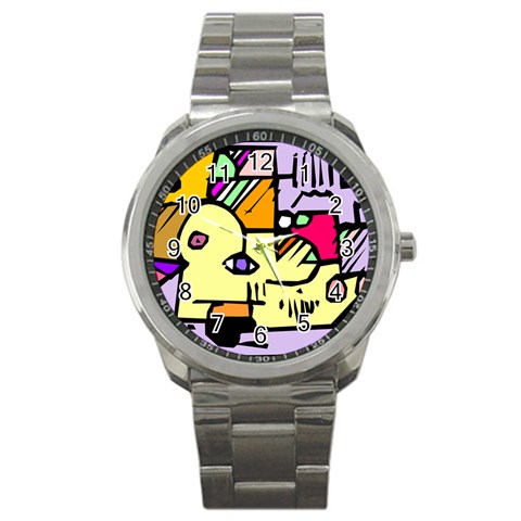 Fighting The Fog Sport Metal Watch from ArtsNow.com Front
