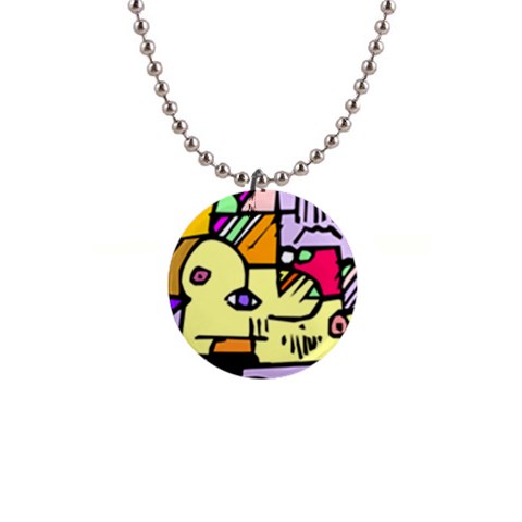 Fighting The Fog Button Necklace from ArtsNow.com Front