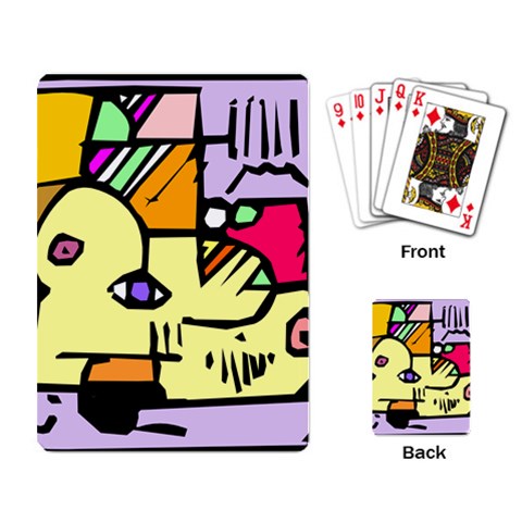 Fighting The Fog Playing Cards Single Design from ArtsNow.com Back