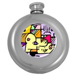 Fighting The Fog Hip Flask (Round)