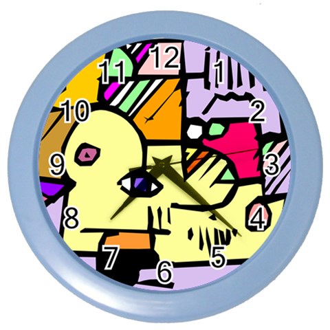 Fighting The Fog Wall Clock (Color) from ArtsNow.com Front
