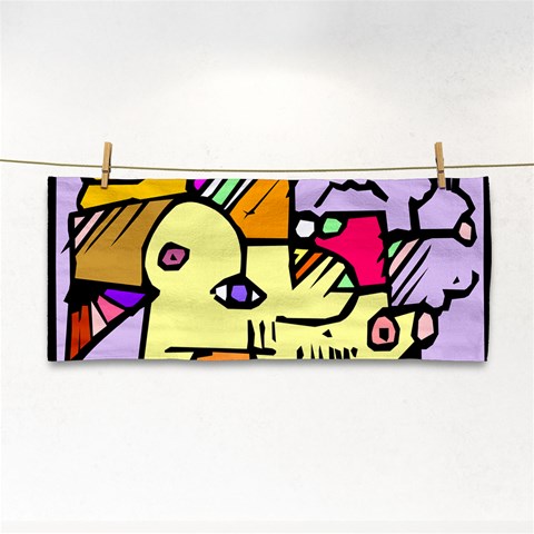 Fighting The Fog Hand Towel from ArtsNow.com Front