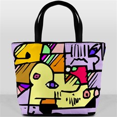 Fighting The Fog Bucket Handbag from ArtsNow.com Front