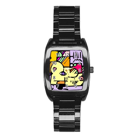Fighting The Fog Stainless Steel Barrel Watch from ArtsNow.com Front
