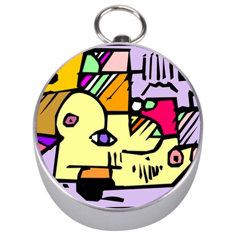 Fighting The Fog Silver Compass from ArtsNow.com Front