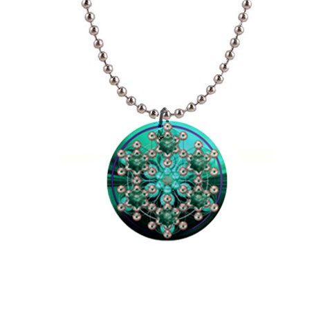 Grailcode2 1  Button Necklace from ArtsNow.com Front