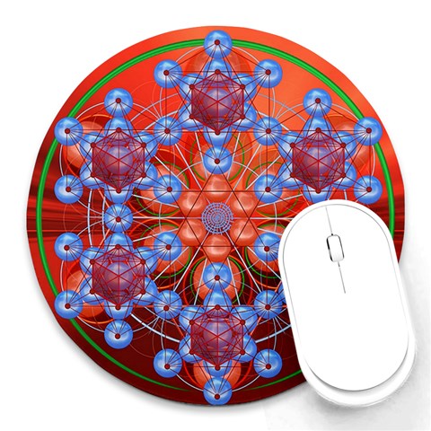 Grailcode2 Round Mousepad from ArtsNow.com Front