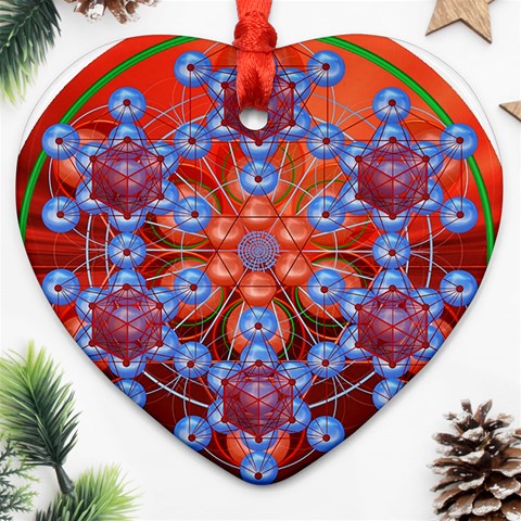 Grailcode2 Ornament (Heart) from ArtsNow.com Front