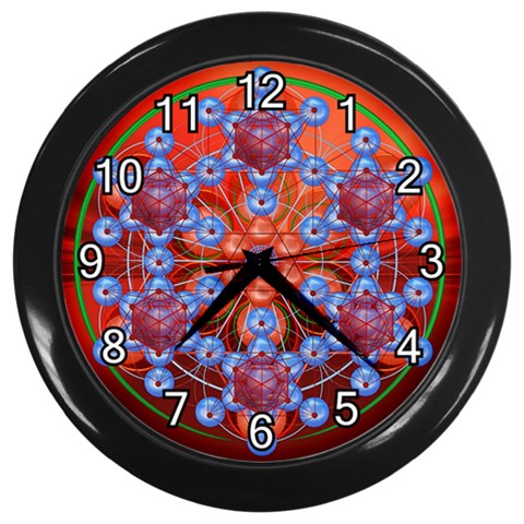Grailcode2 Wall Clock (Black) from ArtsNow.com Front