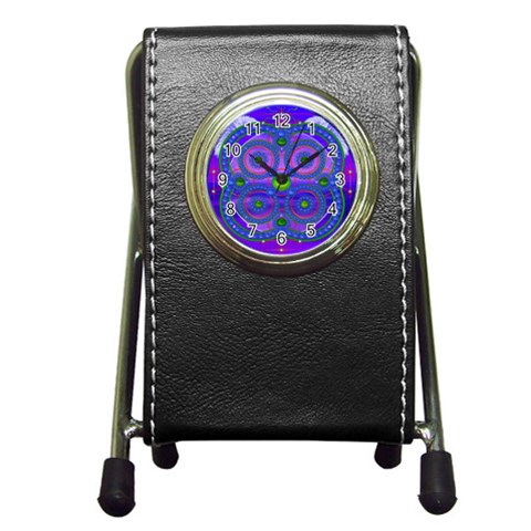 Grailcode4 Pen Holder Desk Clock from ArtsNow.com Front