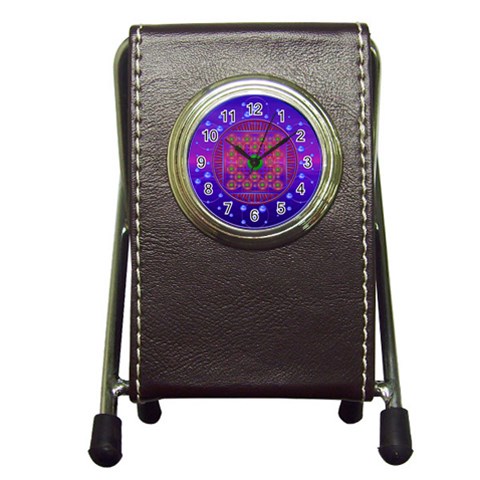 Grailcode5 Pen Holder Desk Clock from ArtsNow.com Front