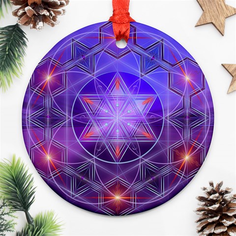 Gratitude Ornament (Round) from ArtsNow.com Front