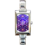 Gratitude Rectangular Italian Charm Watch