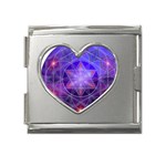 Gratitude Mega Link Heart Italian Charm (18mm)