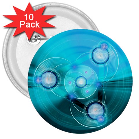 Healing 3  Button (10 pack) from ArtsNow.com Front