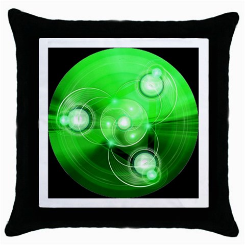 Healing Throw Pillow Case (Black) from ArtsNow.com Front