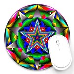 Icosidodecahedron Round Mousepad