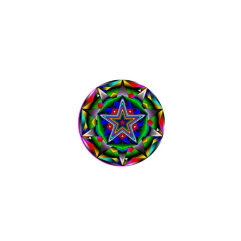 Icosidodecahedron 1  Mini Button from ArtsNow.com Front