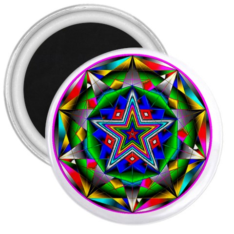 Icosidodecahedron 3  Magnet from ArtsNow.com Front