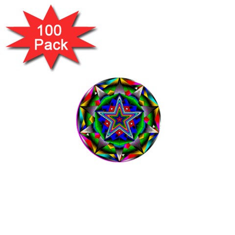 Icosidodecahedron 1  Mini Button (100 pack)  from ArtsNow.com Front