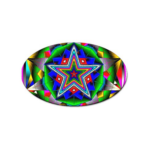 Icosidodecahedron Sticker (Oval) from ArtsNow.com Front