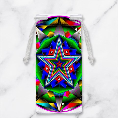 Icosidodecahedron Jewelry Bag from ArtsNow.com Back