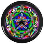 Icosidodecahedron Wall Clock (Black)