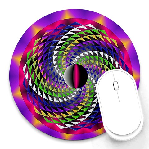 Infinity Round Mousepad from ArtsNow.com Front