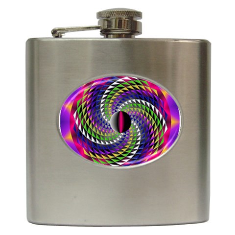 Infinity Hip Flask (6 oz) from ArtsNow.com Front