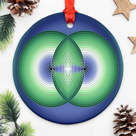 Interconnection Ornament (Round) from ArtsNow.com Front