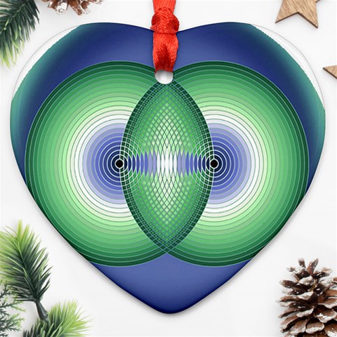 Interconnection Ornament (Heart) from ArtsNow.com Front