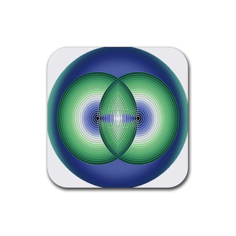 Interconnection Rubber Coaster (Square) from ArtsNow.com Front