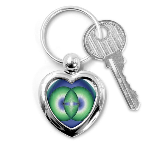 Interconnection Key Chain (Heart) from ArtsNow.com Front