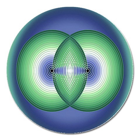 Interconnection Magnet 5  (Round) from ArtsNow.com Front