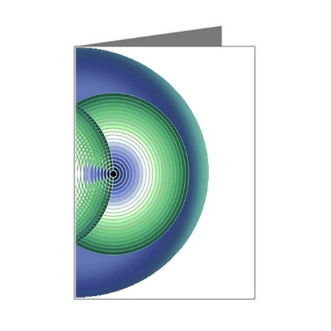 Interconnection Mini Greeting Card from ArtsNow.com Left