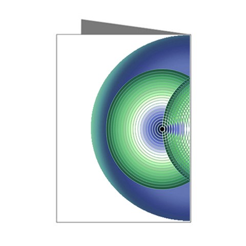 Interconnection Mini Greeting Card from ArtsNow.com Right